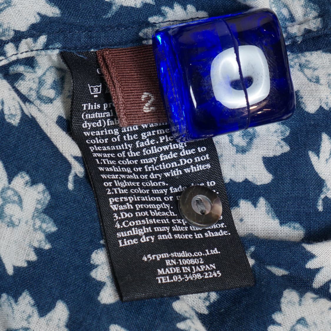 45RPM 일본 플라워 셔츠 상품이미지6