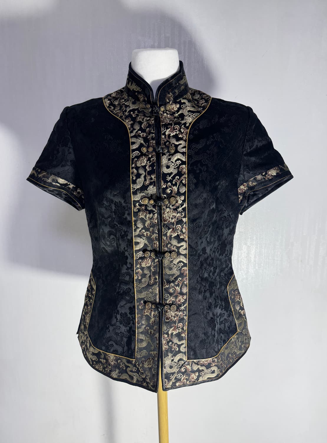 빈티지 드래곤 자카드 치파오 y2k 오리엔탈 오즈온 상품이미지1