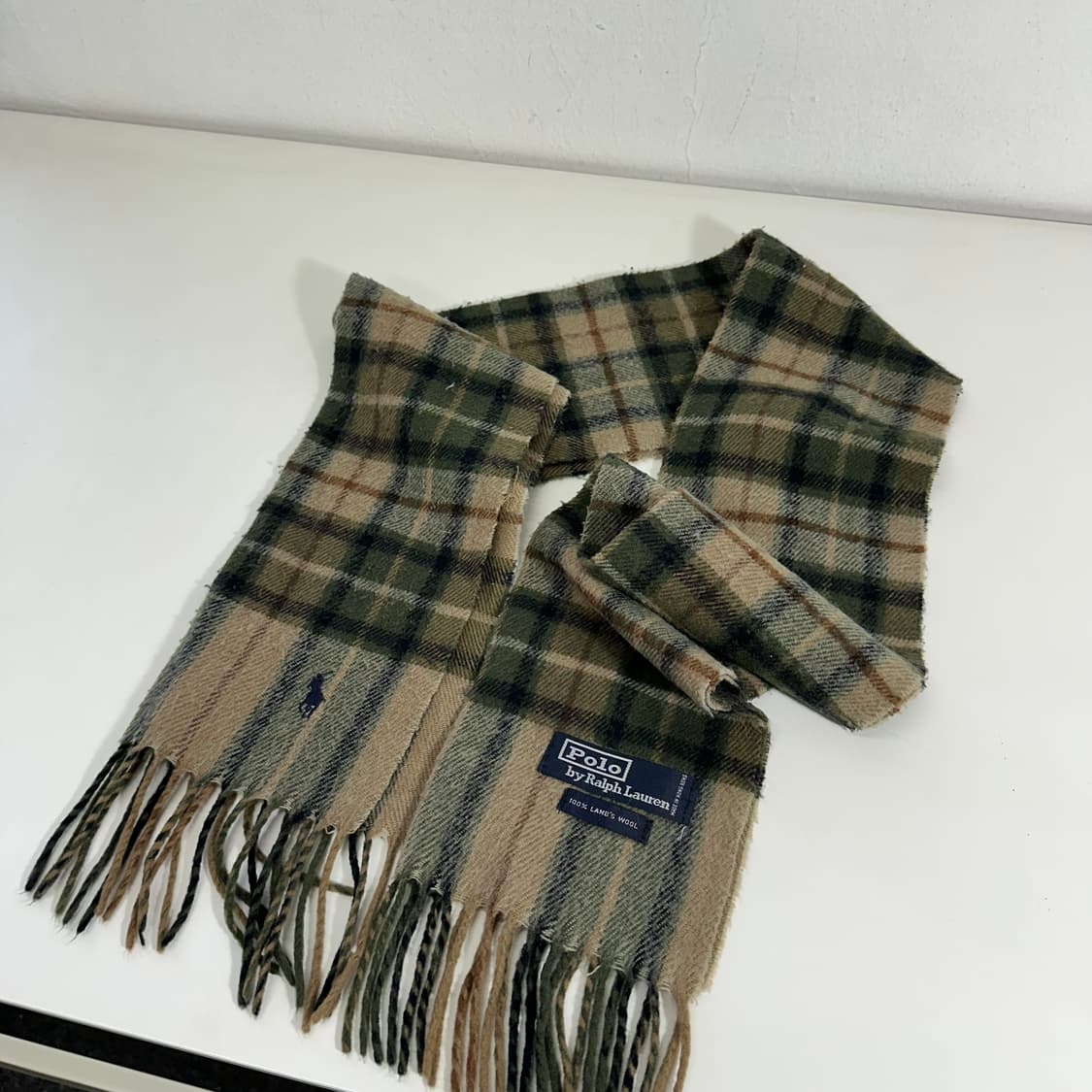 OS 폴로 랄프로렌 체크 머플러 목도리 상품이미지1