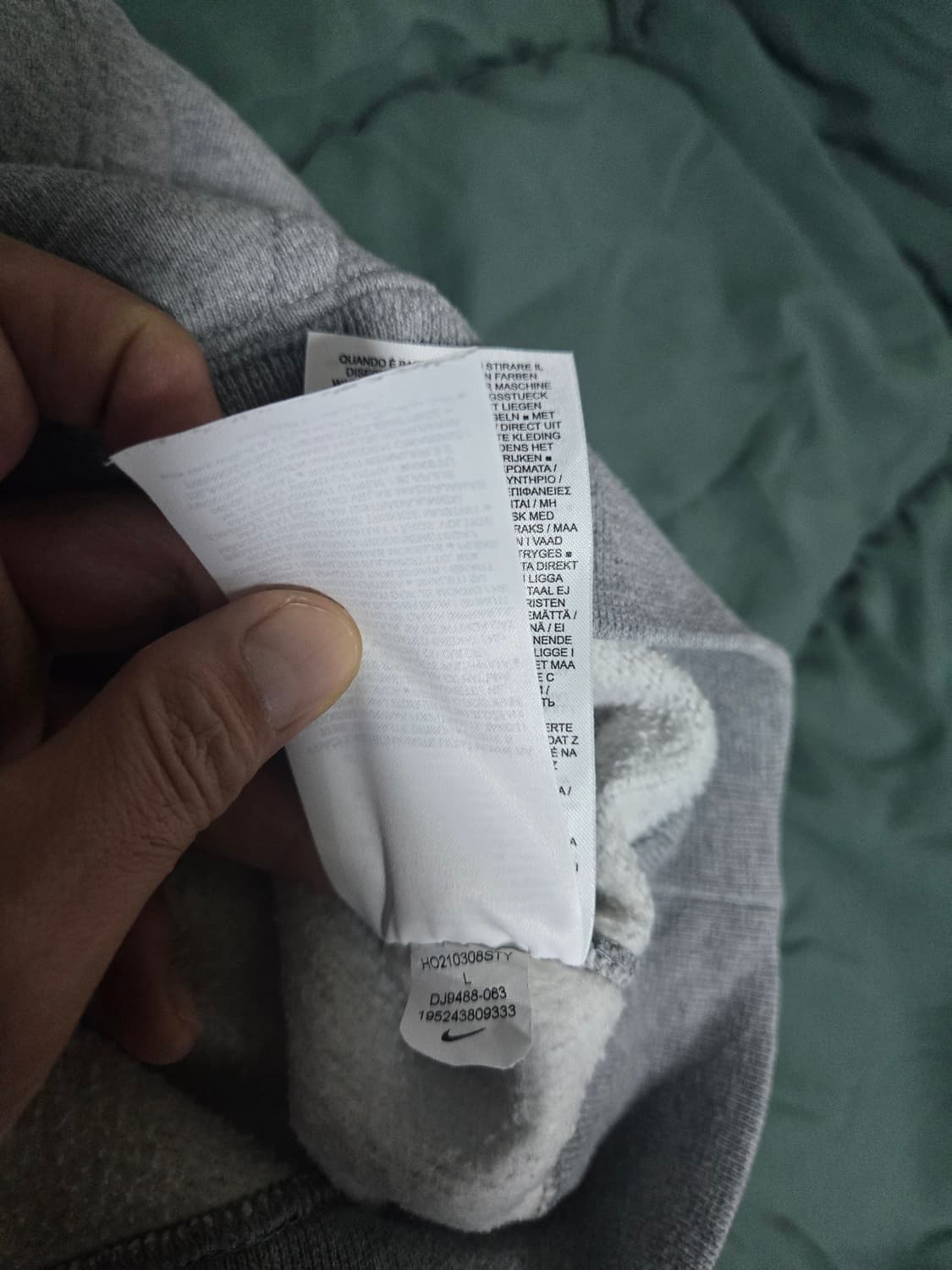 나이키 x 스투시 NRG RA 풀오버 헤더그레이 셋업 상품이미지8