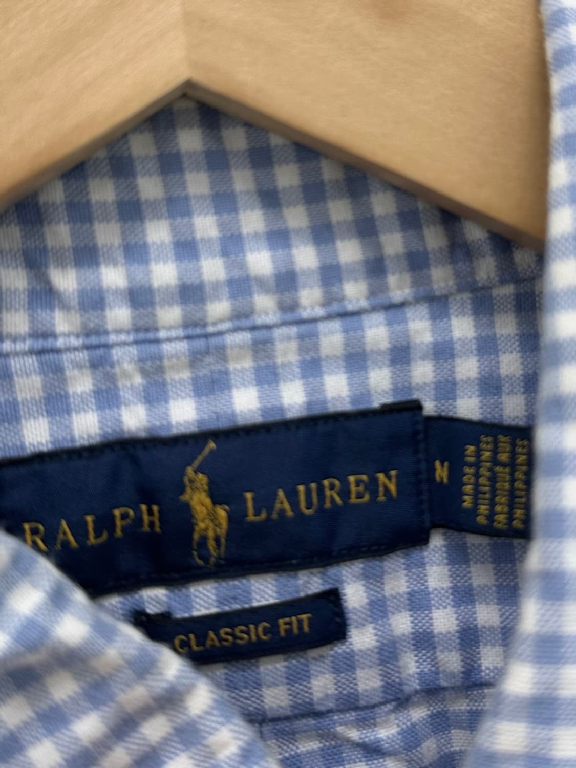 폴로 체크셔츠 화이트&스카이블루 (M,클래식핏) 상품이미지8