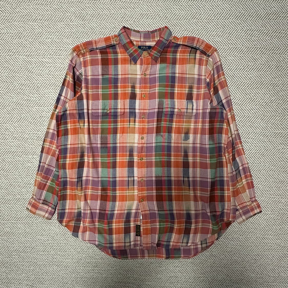 POLO RALPH LAUREN india check shirt 상품이미지1