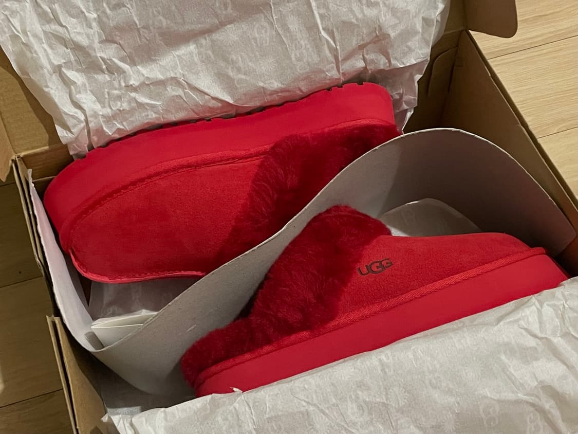 어그 디스케트 플랫폼 슬리퍼 삼바레드 사이즈 7 새상품 상품이미지3