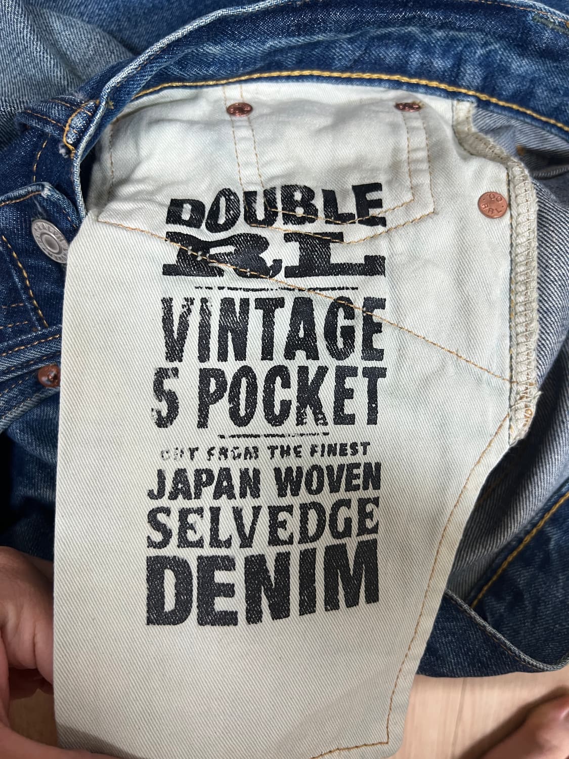 RRL 더블알엘 빈티지파이브포켓 그랜드폴스 진 28x30 상품이미지5