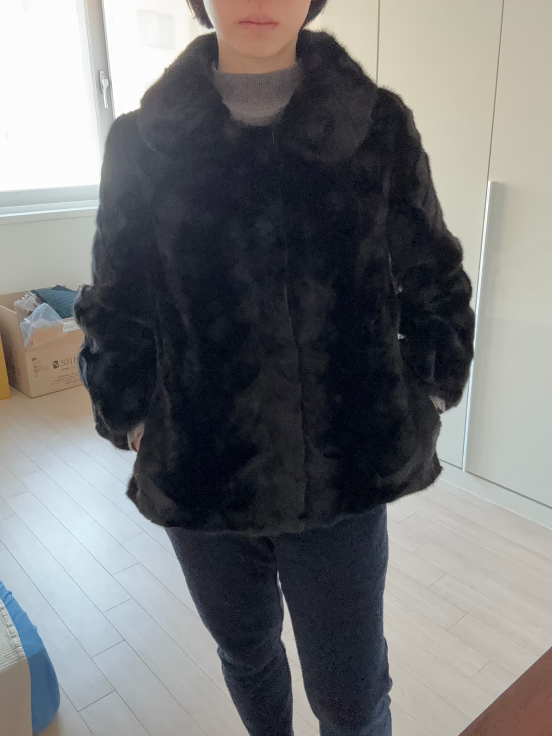 천연 100% 밍크 하프코트 상품이미지9