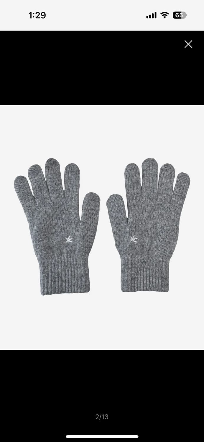 더콜디스트모먼트 스타피쉬 미니 로고 장갑 그레이 상품이미지1