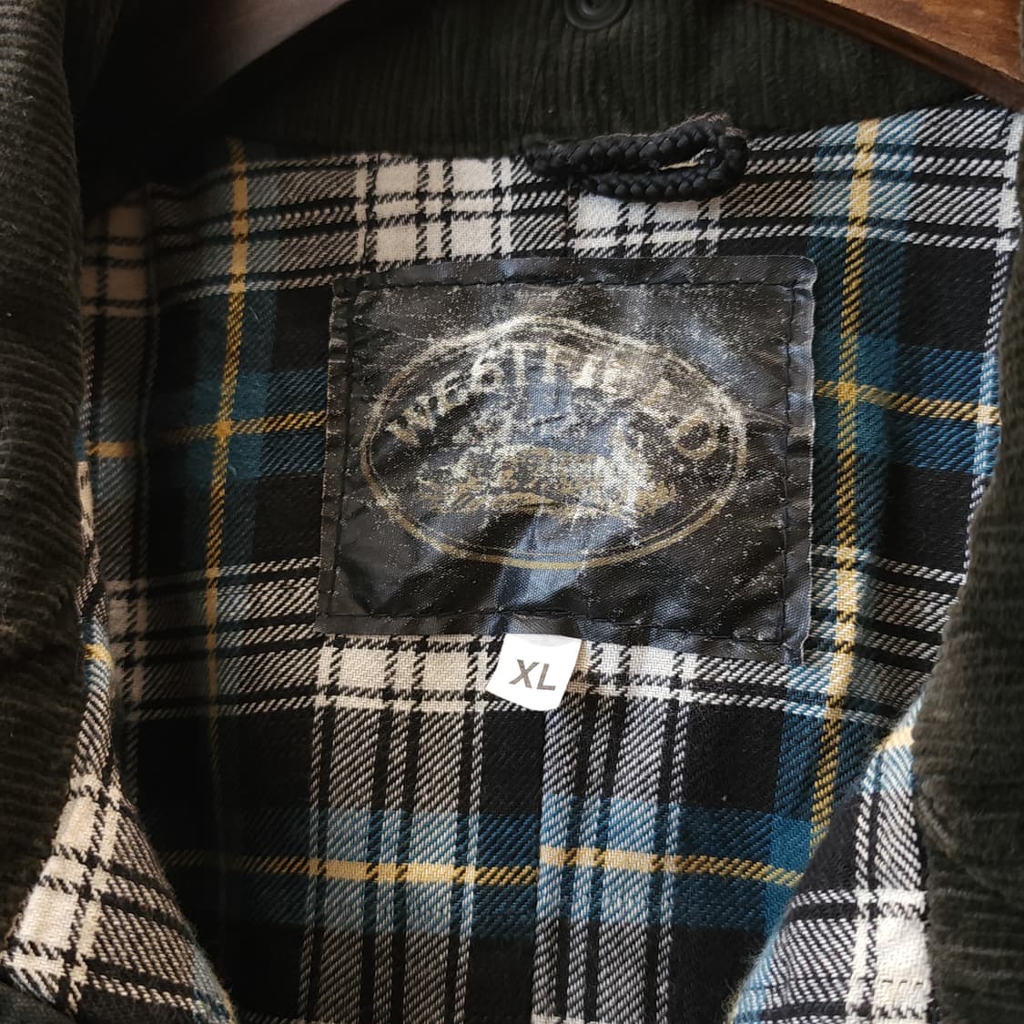 90s 잉글랜드 컨트리 왁스자켓 스톡맨 케이프 왁스코트 레인코트 그린xl 상품이미지5