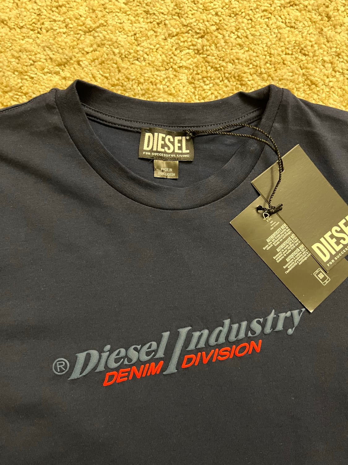 [새상품] 디젤 T-저스트 뉴 인더스트리 반팔 티셔츠 피코트 블루 M  상품이미지2