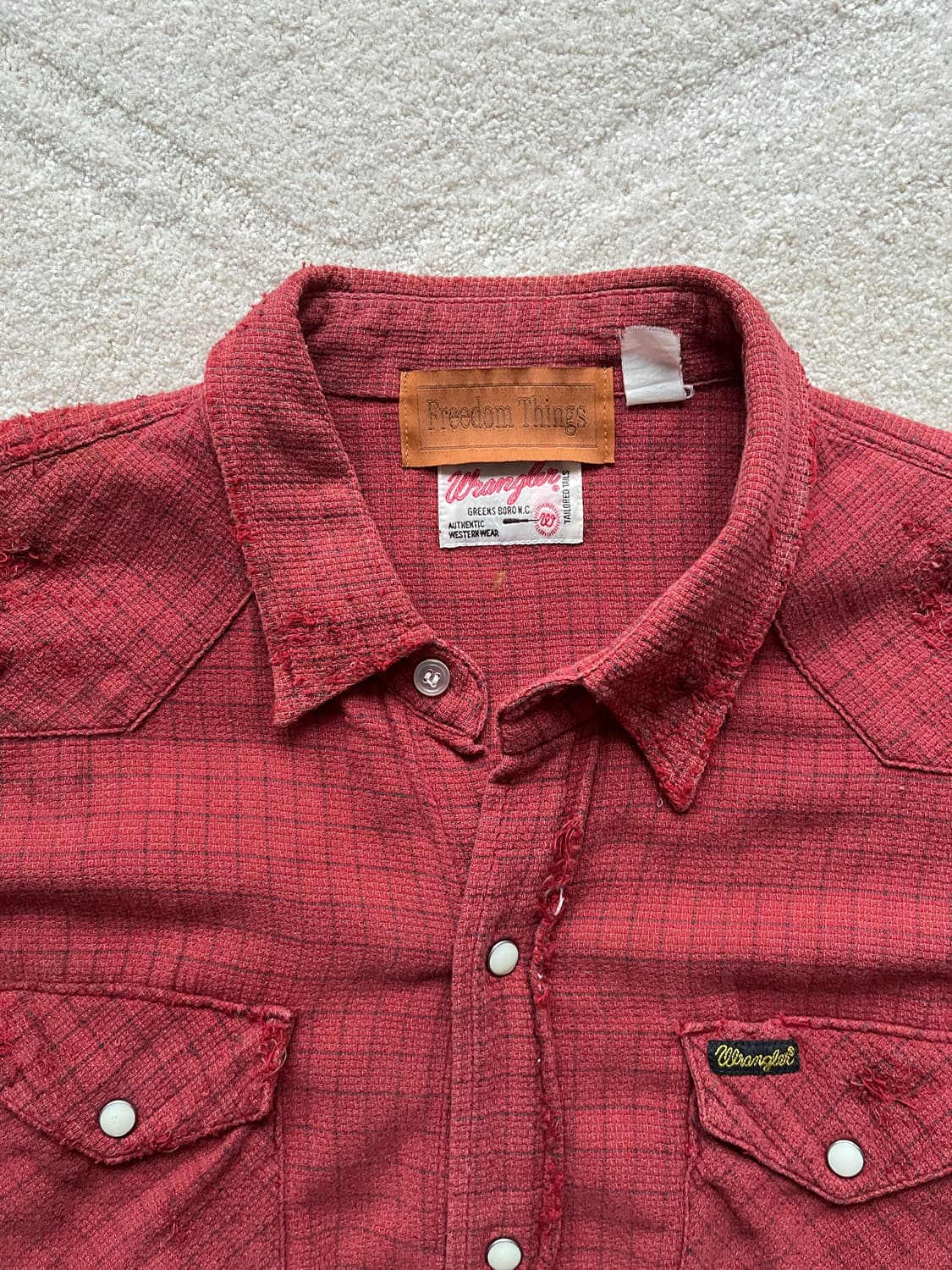 랭글러 x 프리덤 씽즈 엠브로이더드 웨스턴 셔츠 (95-103) 상품이미지4