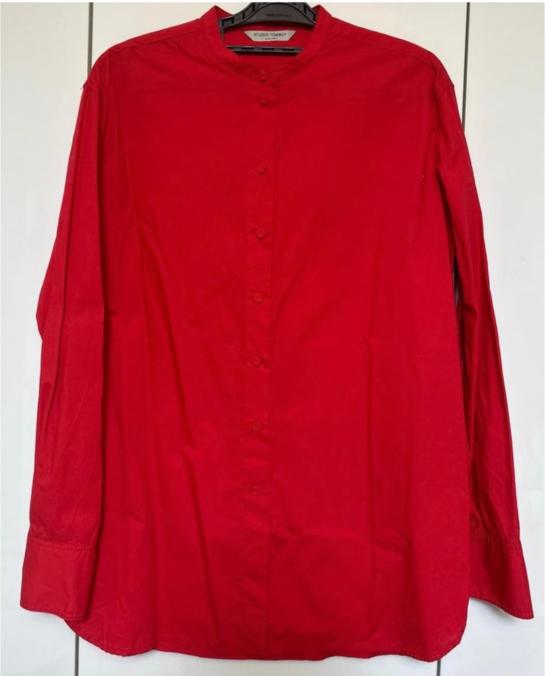 스튜디오 톰보이 레드 차이나넥 셔츠 상품이미지2
