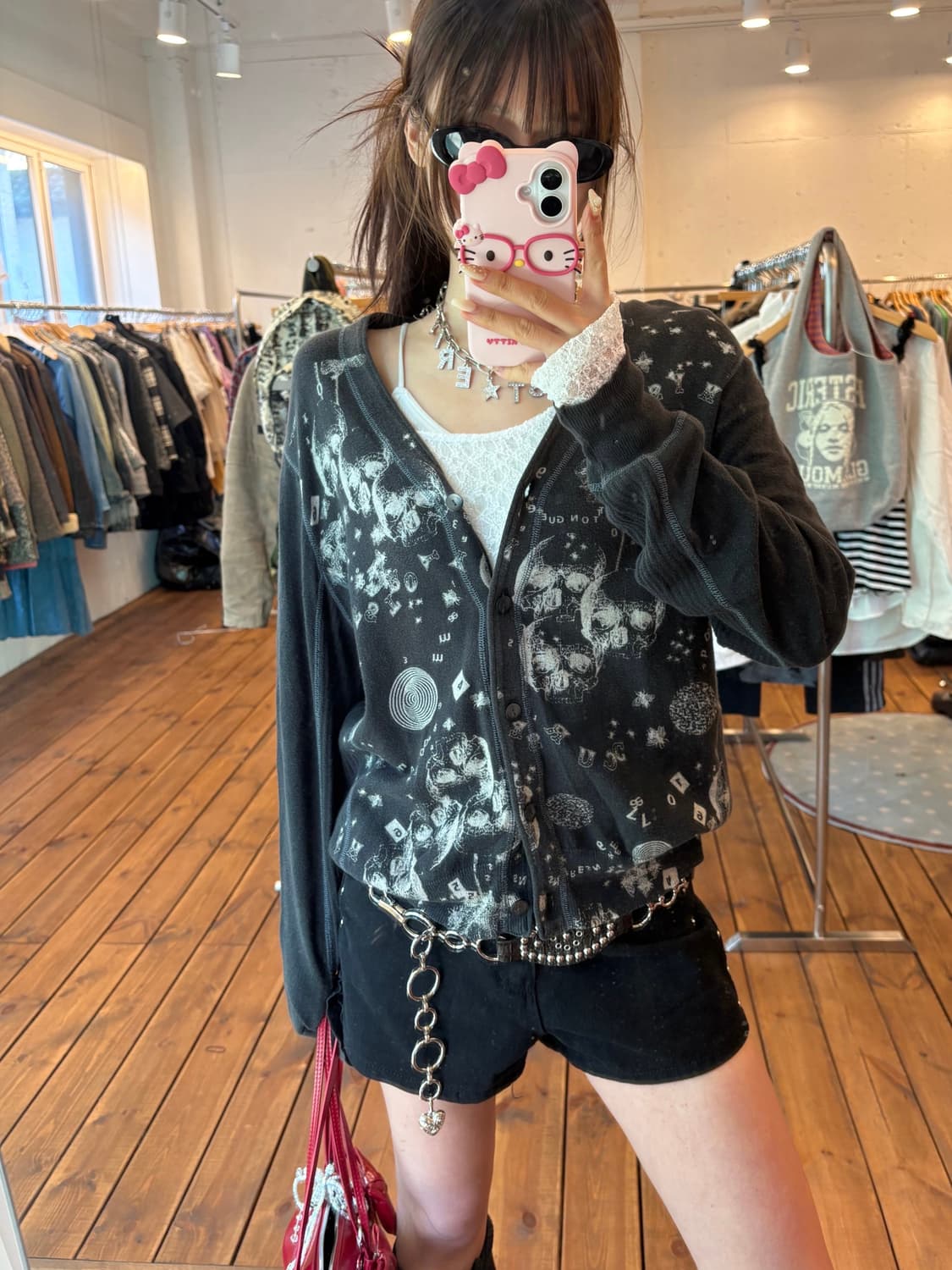 히스테릭글래머 스컬 가디건 상품이미지3