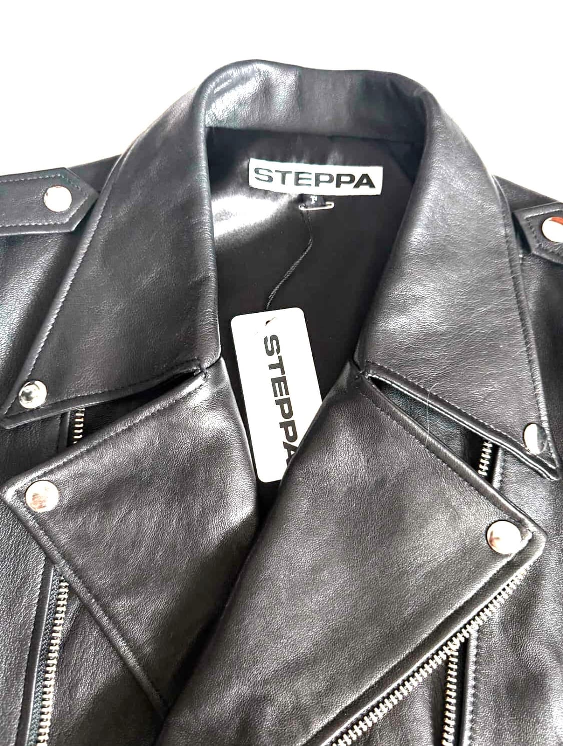 STEPPA  오버핏 양가죽 베스트 메탈 엔젤윙 디자인 상품이미지5