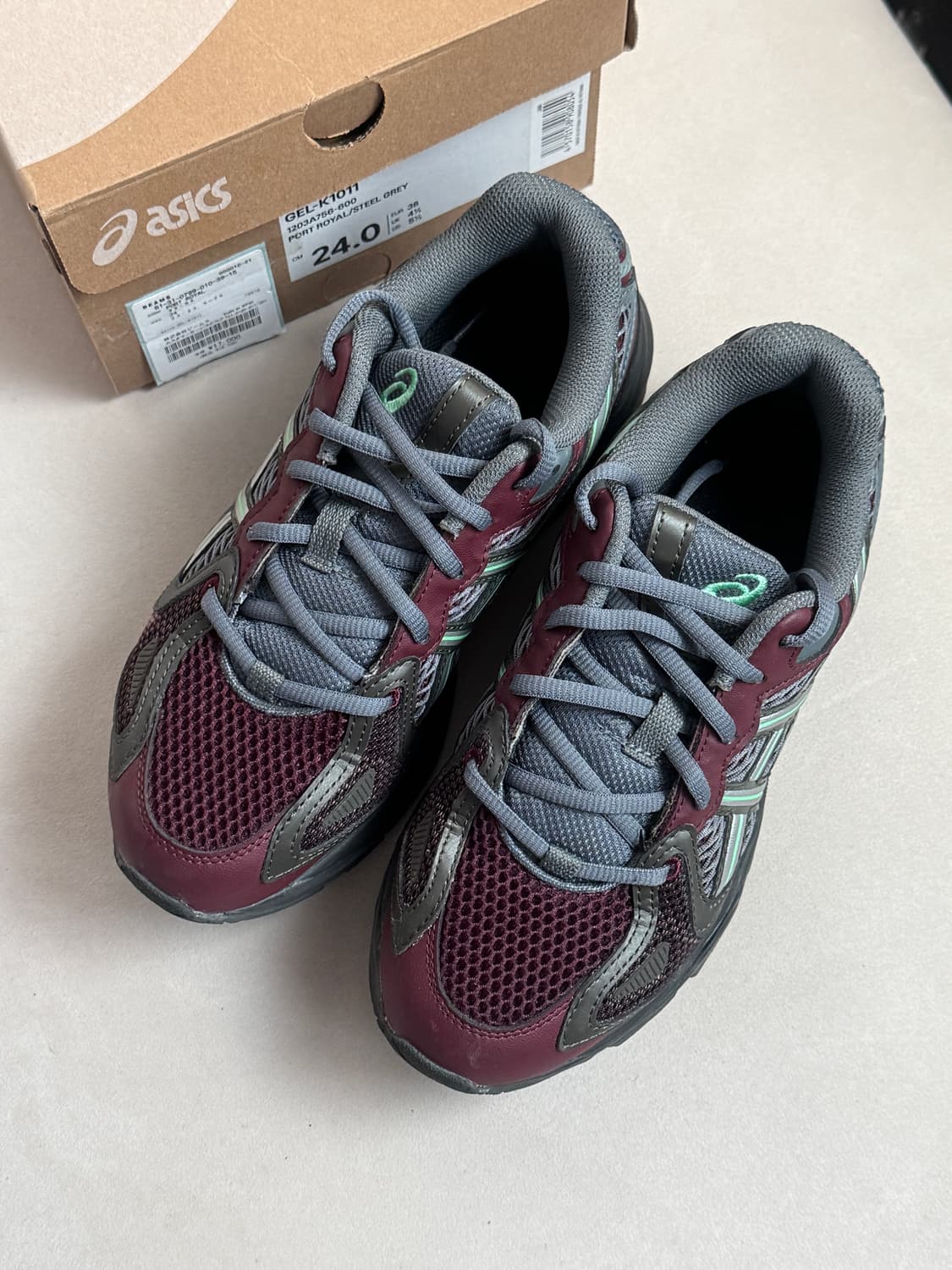 asics 아직스 젤카야노 k1011 포트 로얄 / 스틸 그레이 240 상품이미지1