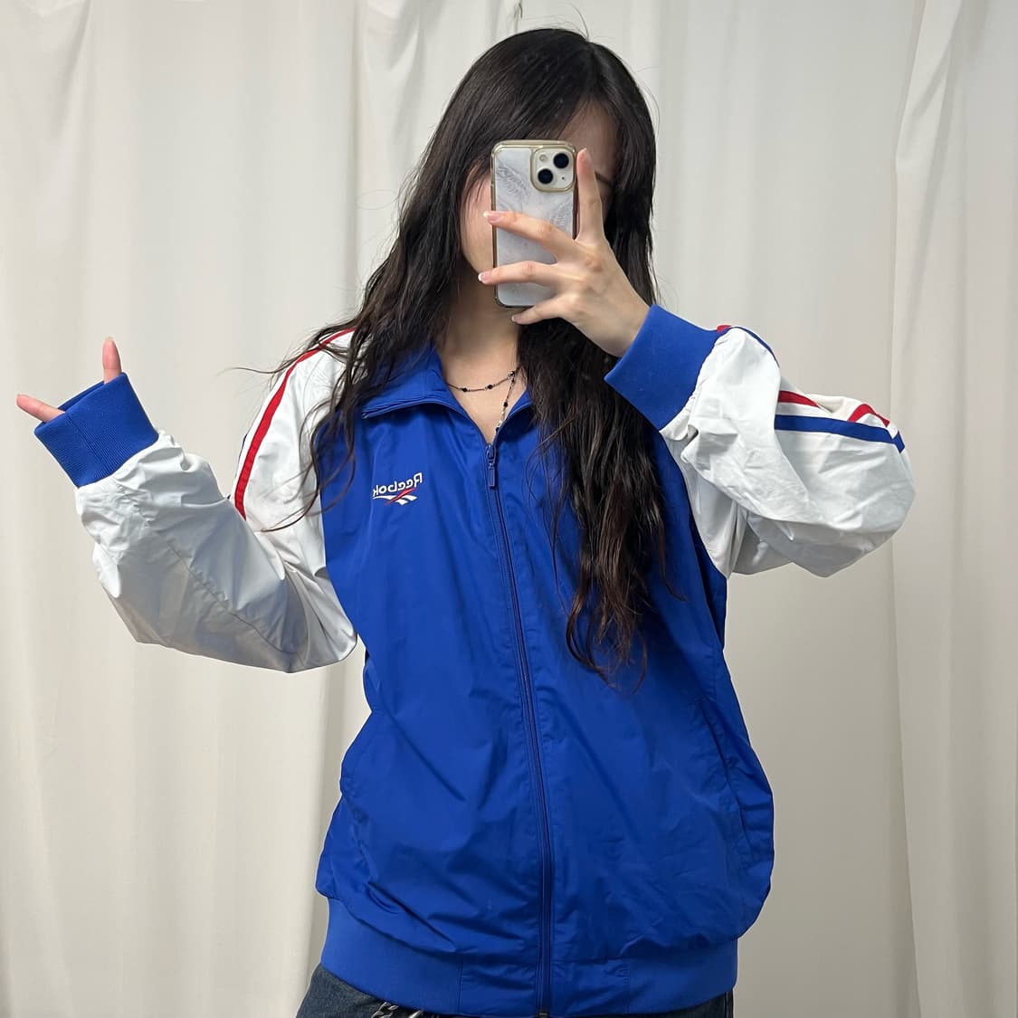 Reebok blue windbreaker 상품이미지1