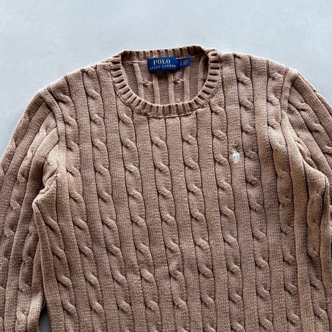 [S]폴로 랄프로렌 꽈배기 케이블 코튼 니트 상품이미지4