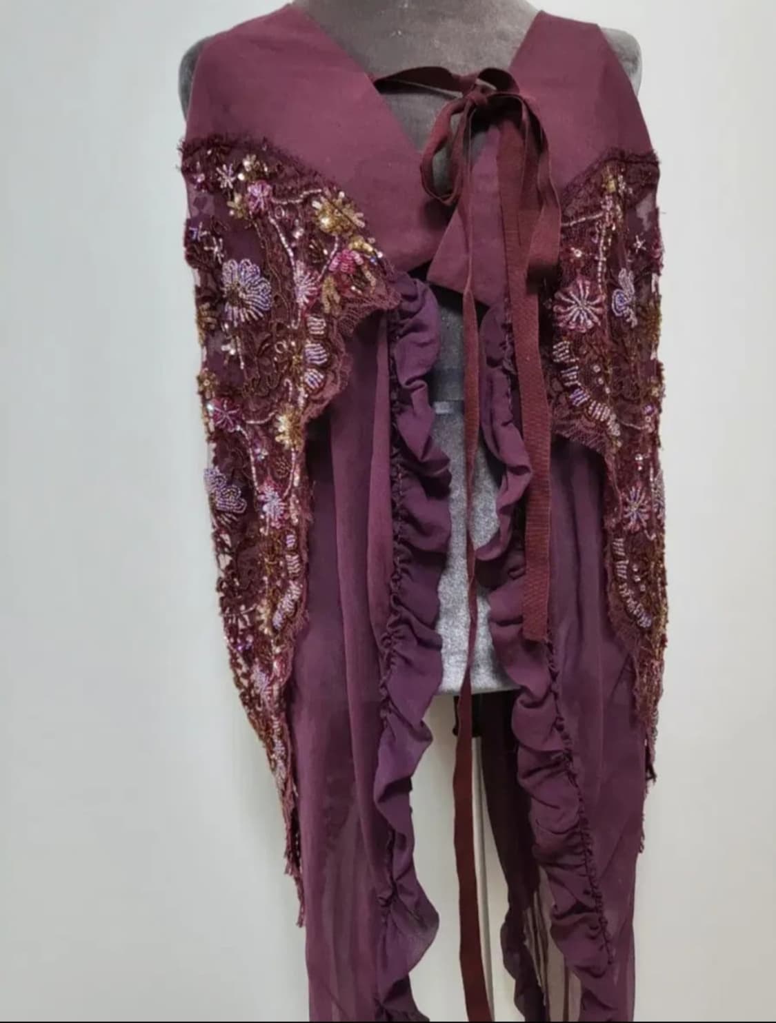 안토니오 마라스 실크 장식 베스트 조끼 Antonio Marras 상품이미지6