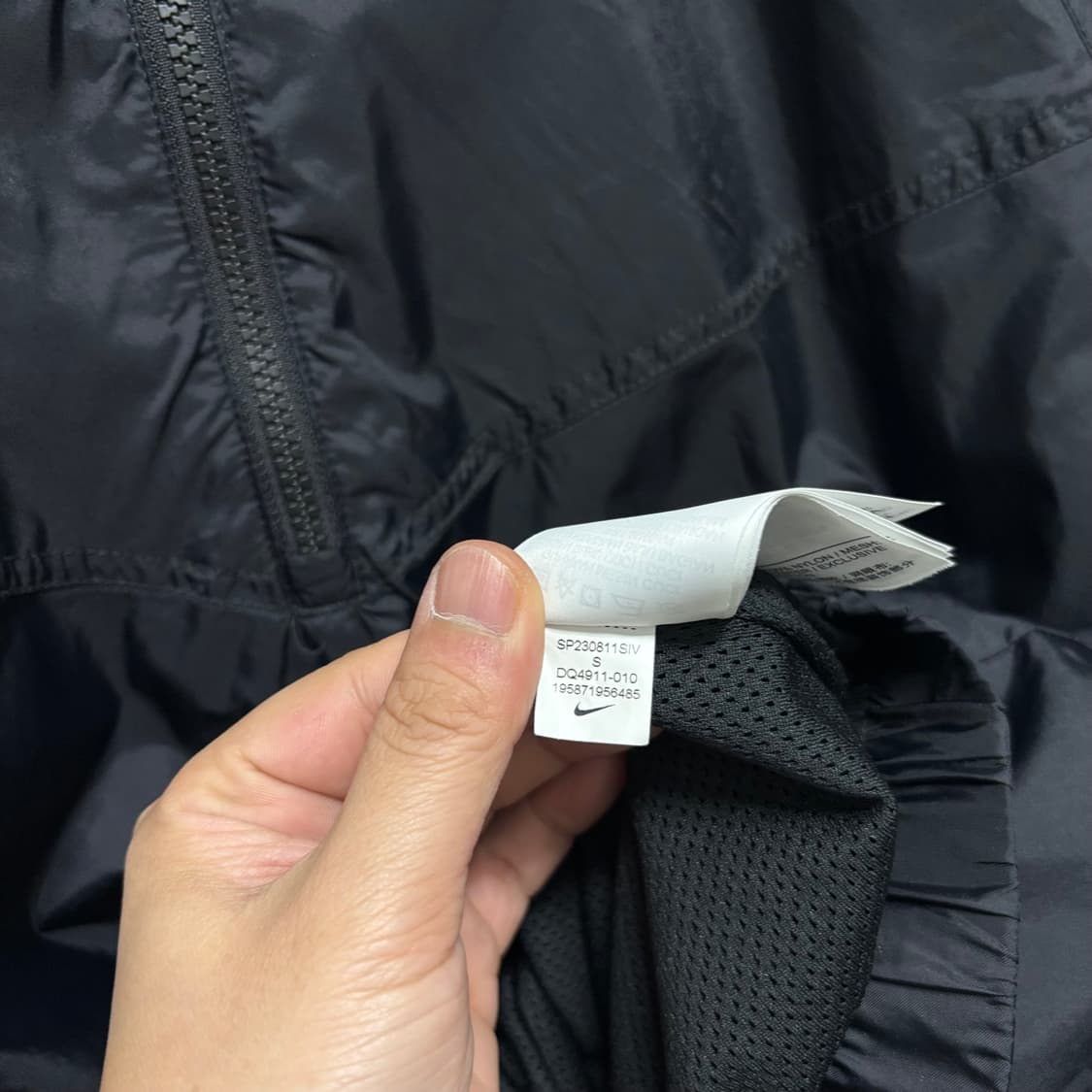 나이키 블랙 스우시 아노락 상품이미지5