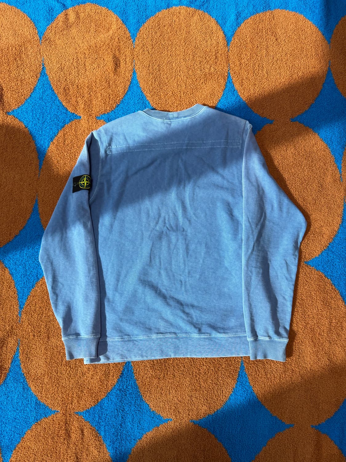 스톤 백포인트 스카이블루 워싱 스웻셔츠 맨투맨 신형라인 XL 여분단추⭕️ 상품이미지5