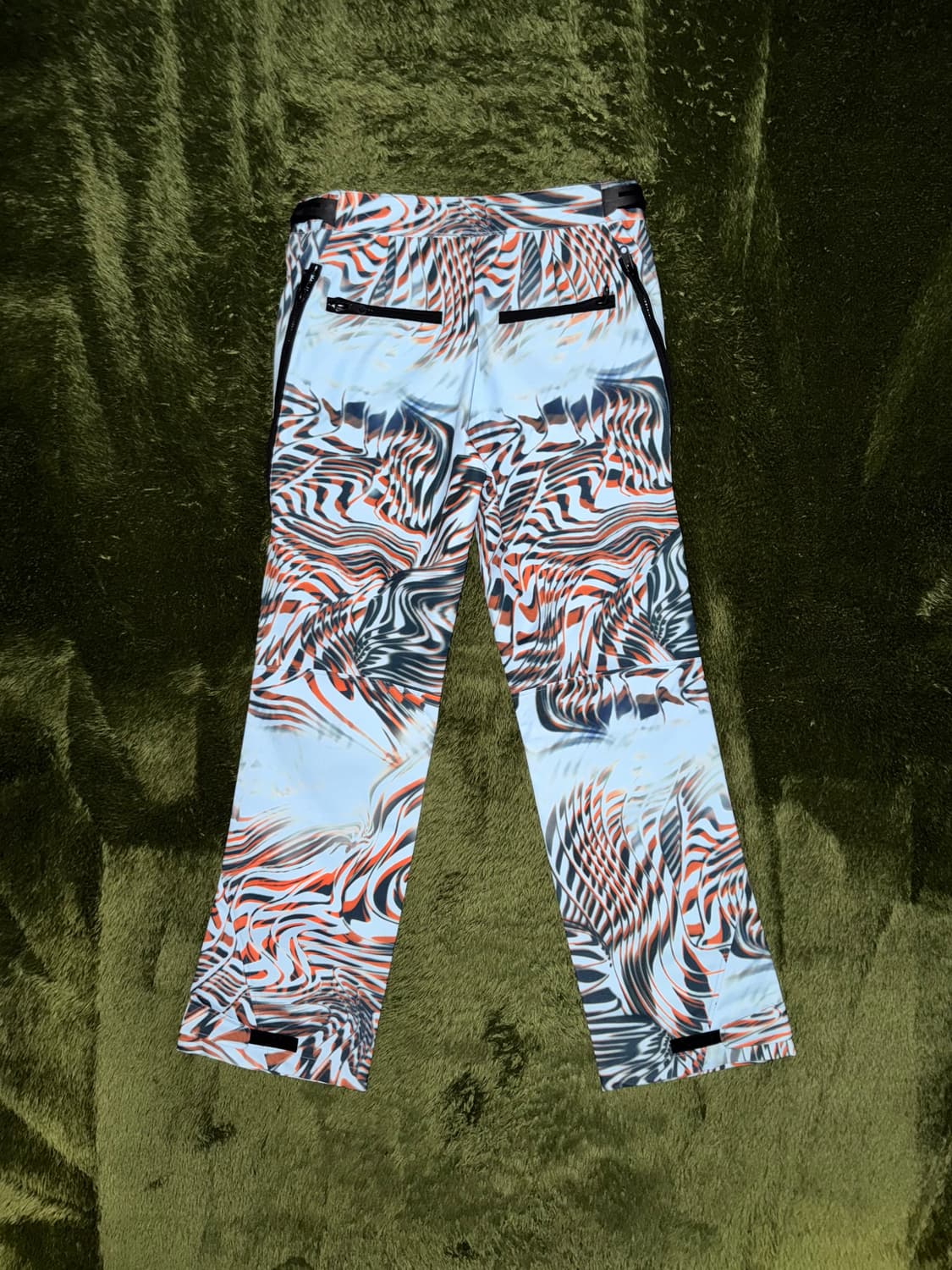 [32] 디젤 옵티컬 그래픽 엠브로더리 로고 부츠컷 팬츠 블루 상품이미지9