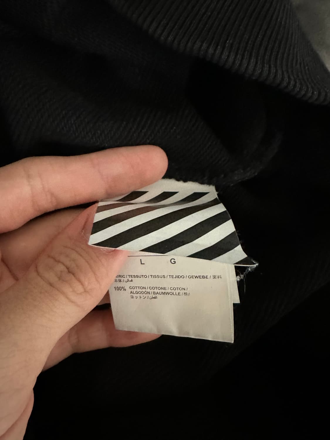 오프화이트 홍콩 후드티(L) 상품이미지4