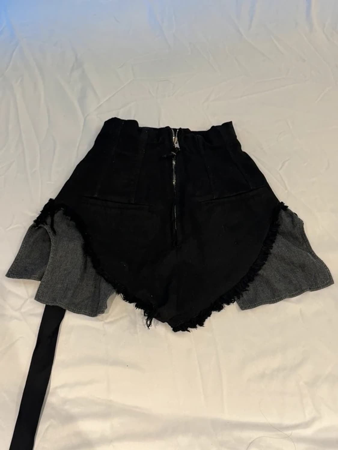 릭오웬스 컷오프 데님 쇼츠 스커트 상품이미지2