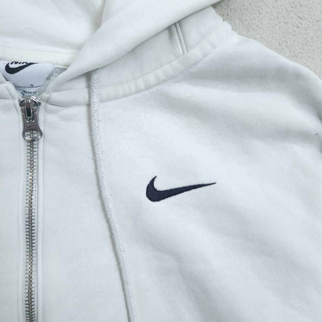 나이키 2way 지퍼 후드 집업 L 화이트 상품이미지3