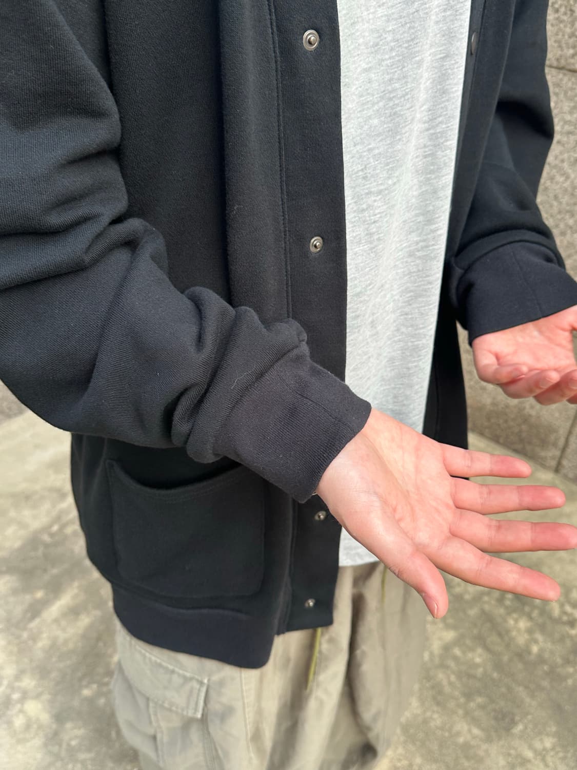 캐피탈 스마일 엘보우 패치 가디건 상품이미지7