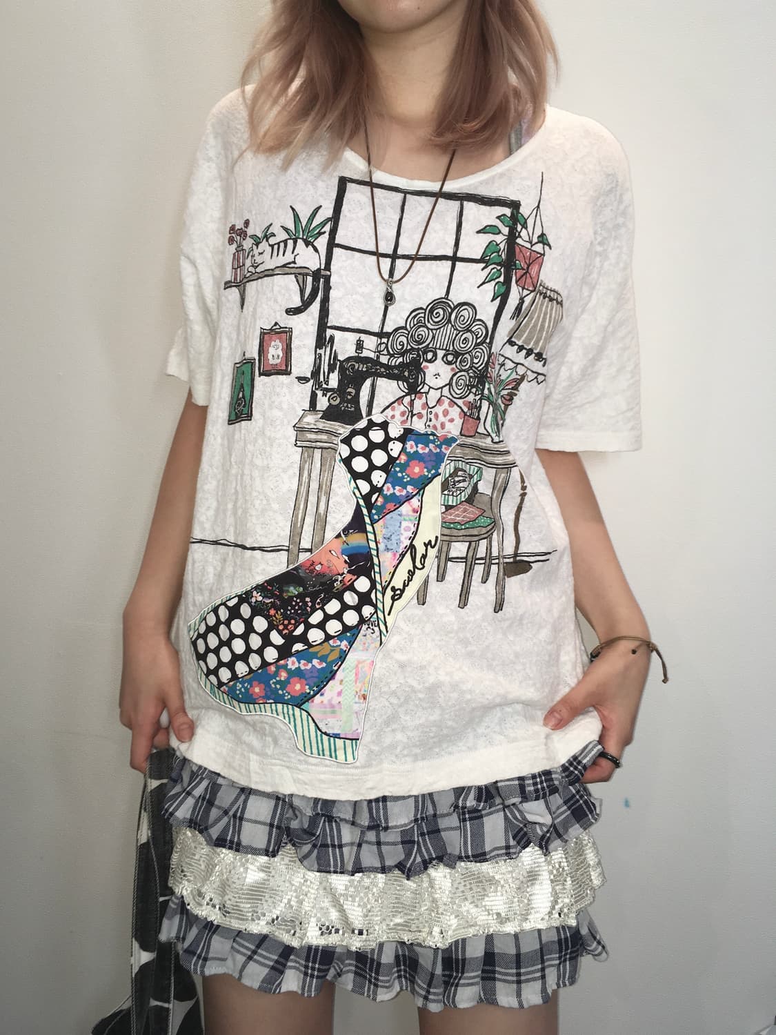 scolar Japanese bobtail patch t shirt 상품이미지5