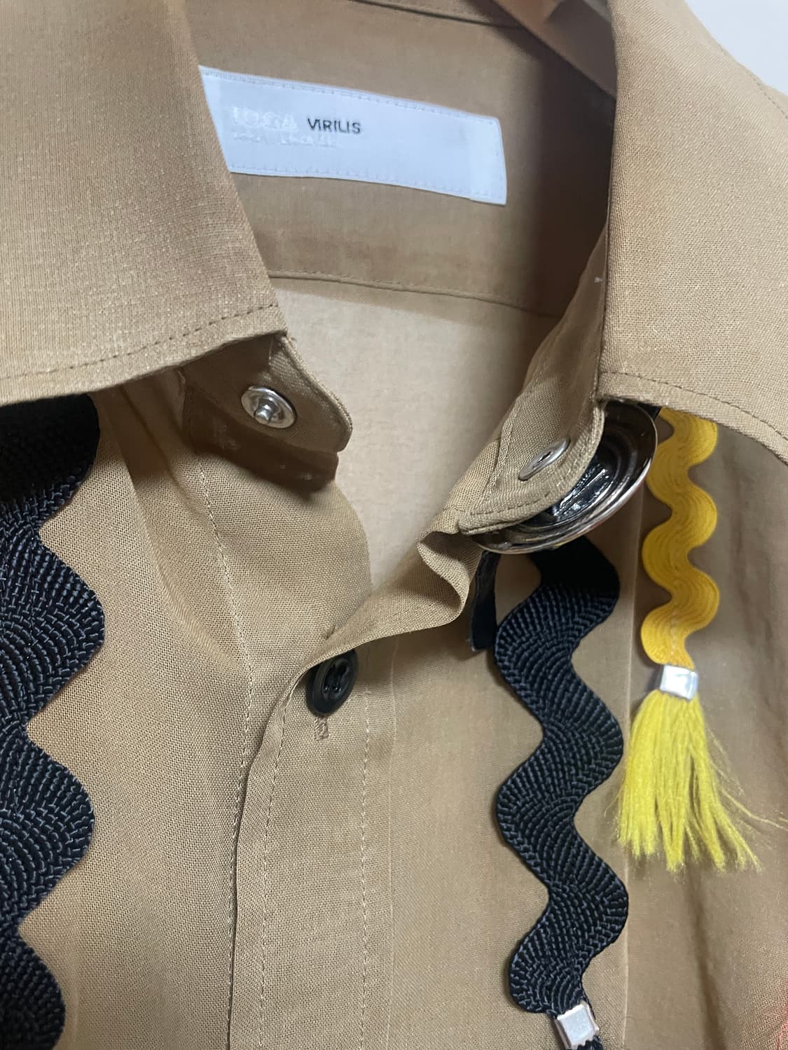 Toga 토가 비릴리스 웨스턴 태슬 장식 반팔 셔츠 46 상품이미지4