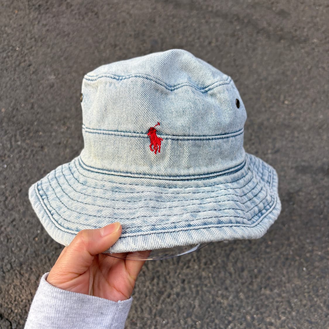 Polo 폴로 데님 버킷햇 모자 상품이미지1