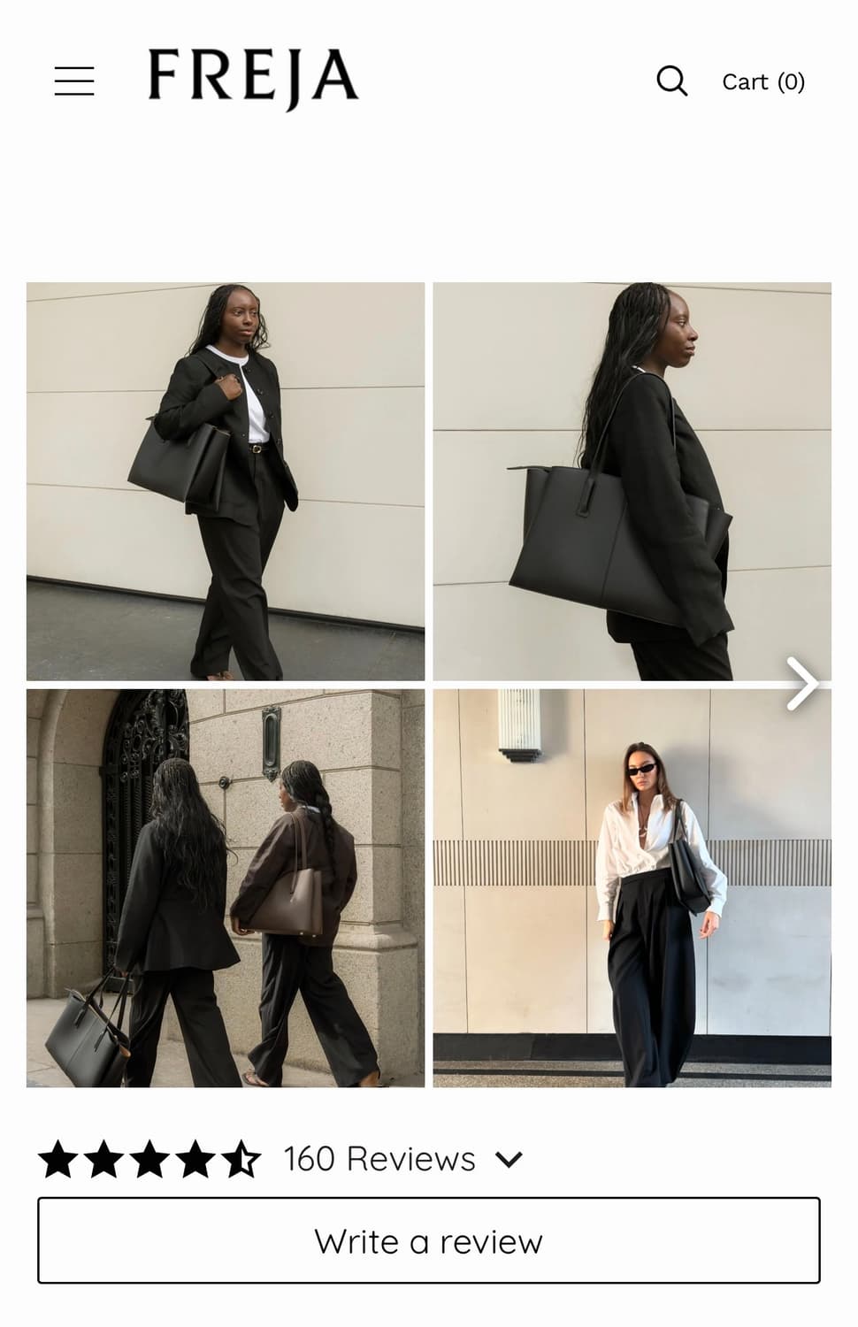 FREJA NEW YORK-Paloma Tote Black 상품이미지6