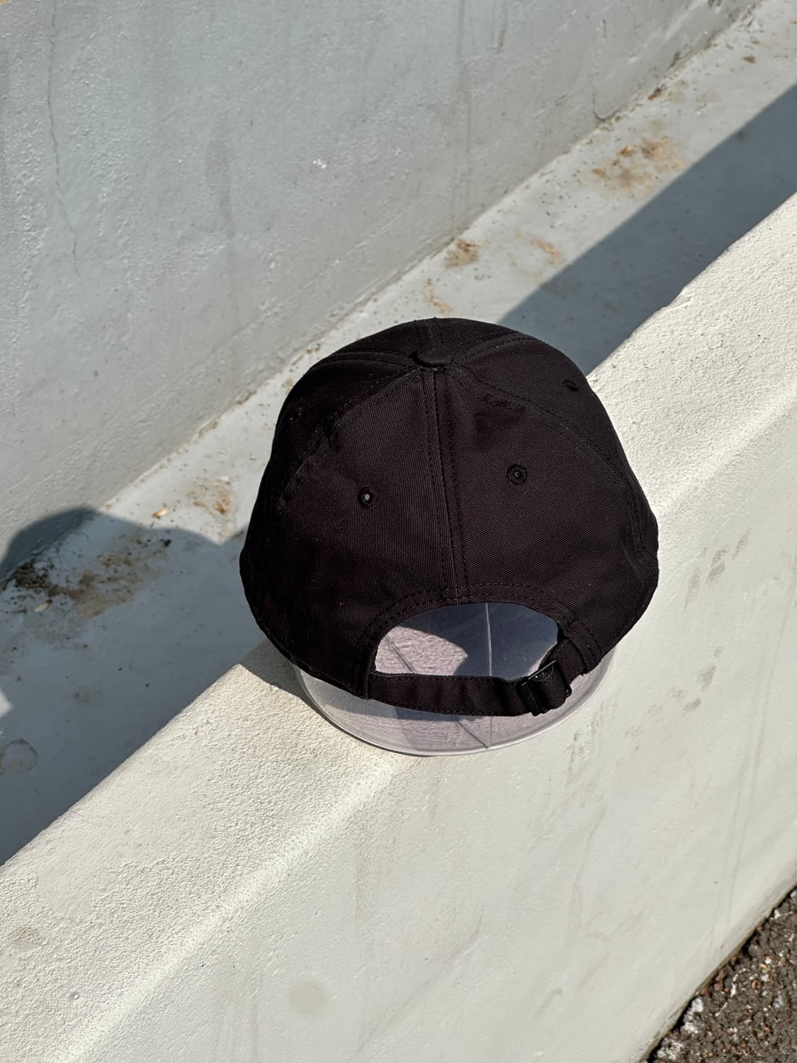 [F] 아디다스 삼선 로고 블랙 볼캡 모자 상품이미지4