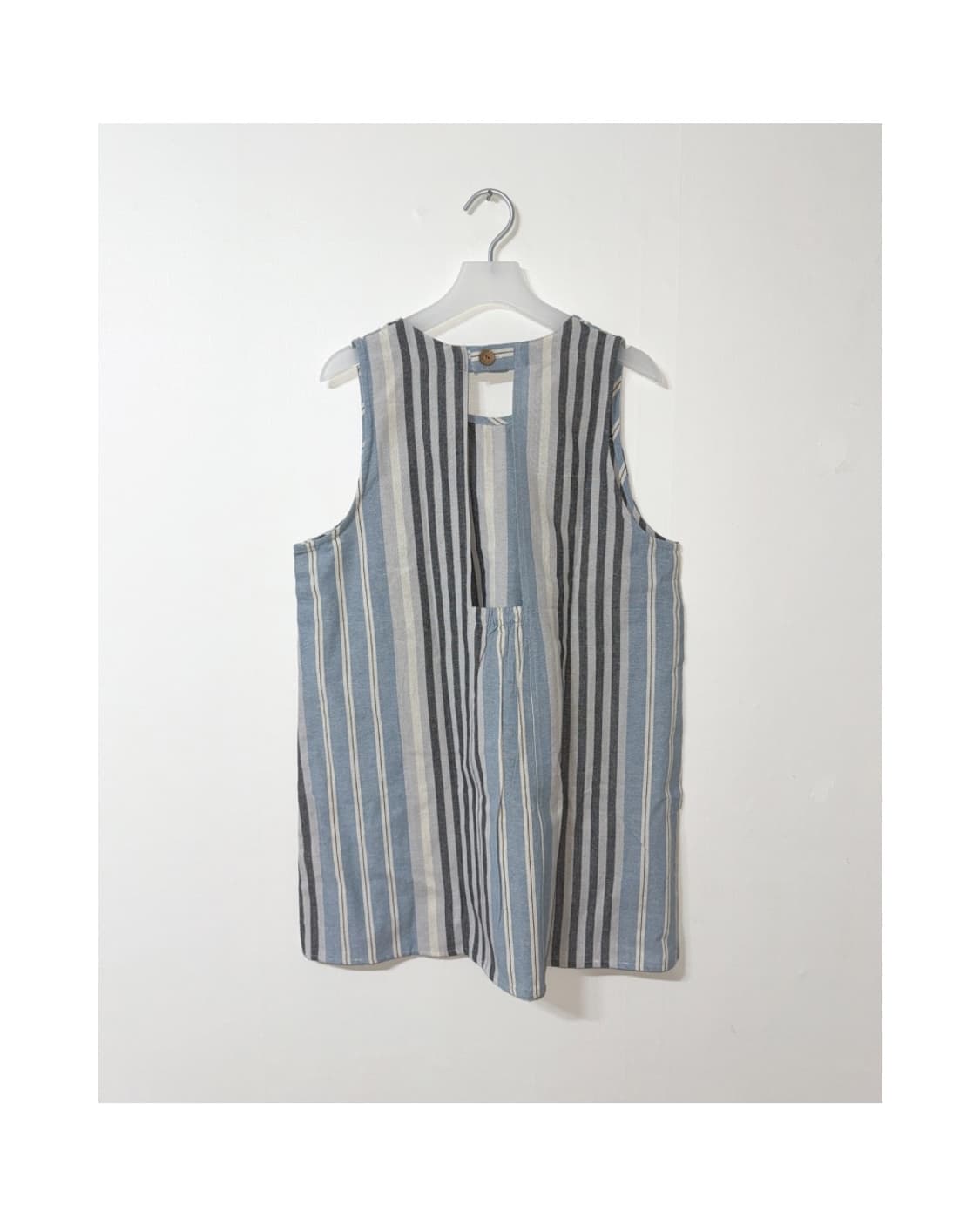 블루&그레이 스트라이프 앞치마 상품이미지2