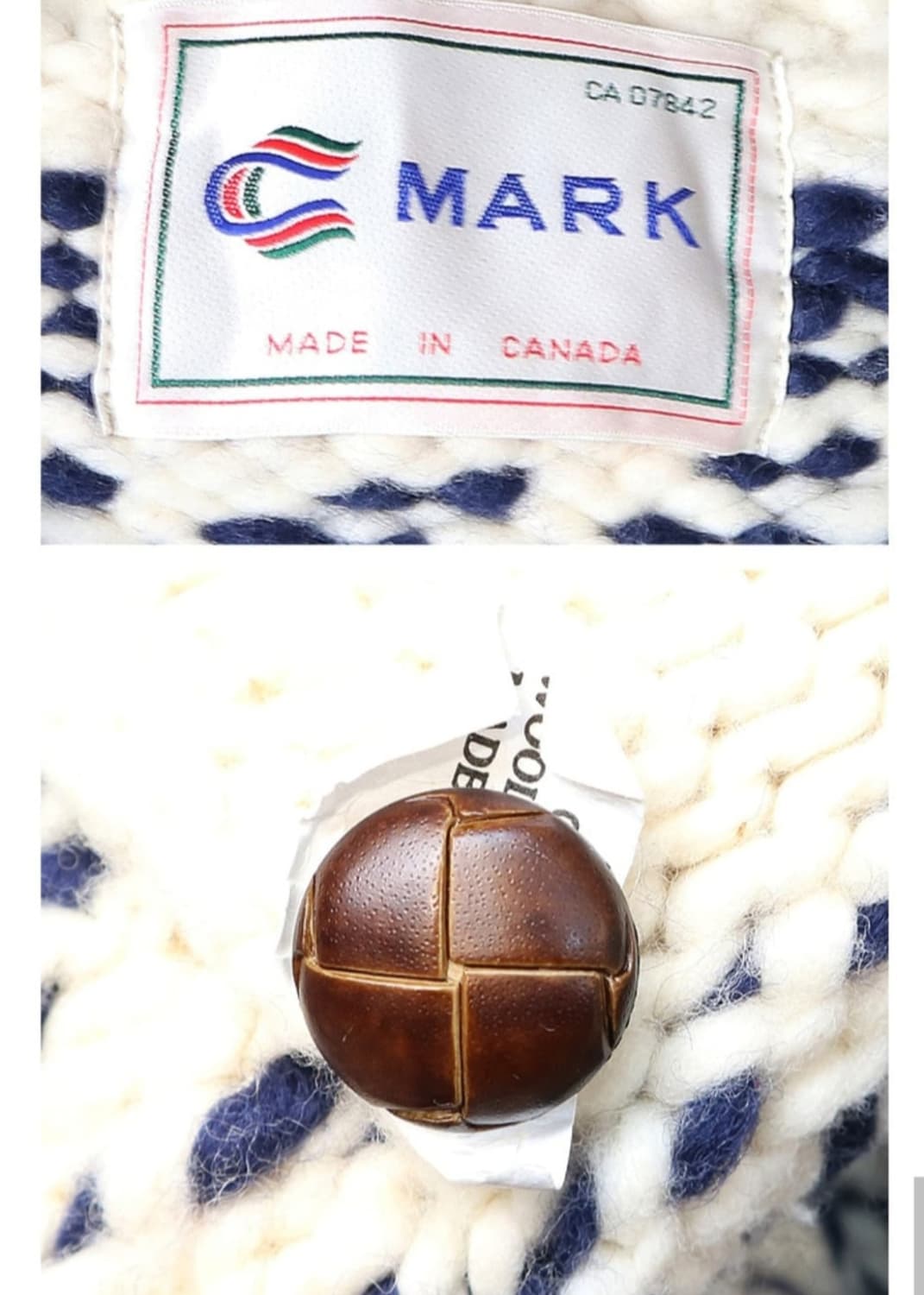 캐나다 핸드메이드 양모 인디언 코위찬 스웨터 cowichan 상품이미지10