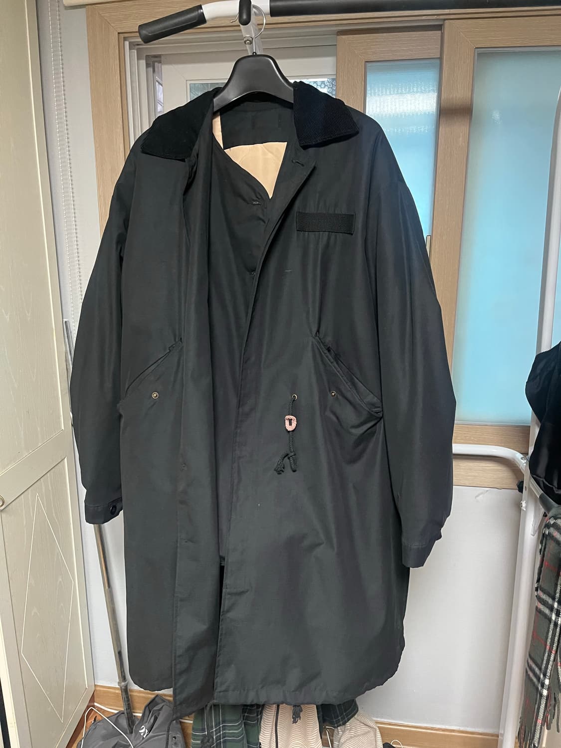 블랙 야상 파카 상품이미지1