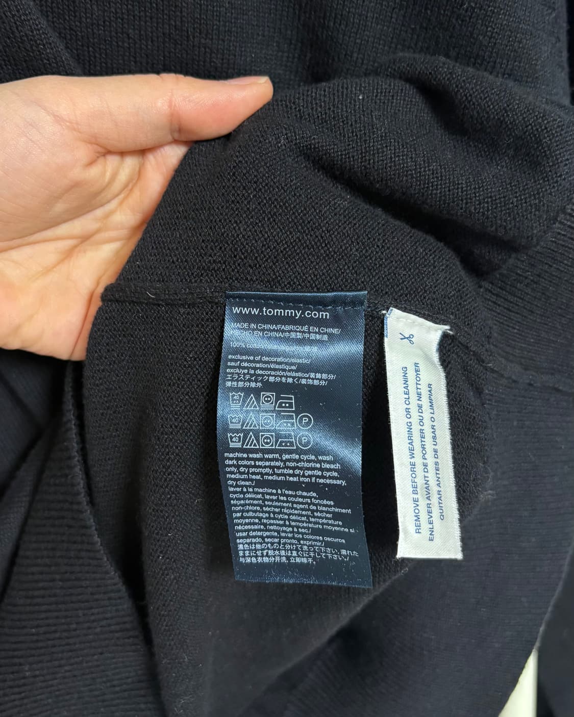 타미힐피거 브이넥 니트 상품이미지5