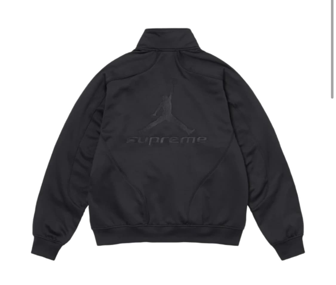 슈프림x조던 트리콧 트랙 자켓 블랙 M 상품이미지1