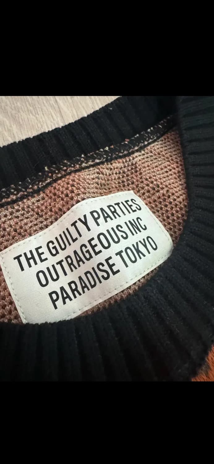 와코마리아 팀레이 자가드 니트 m 상품이미지3