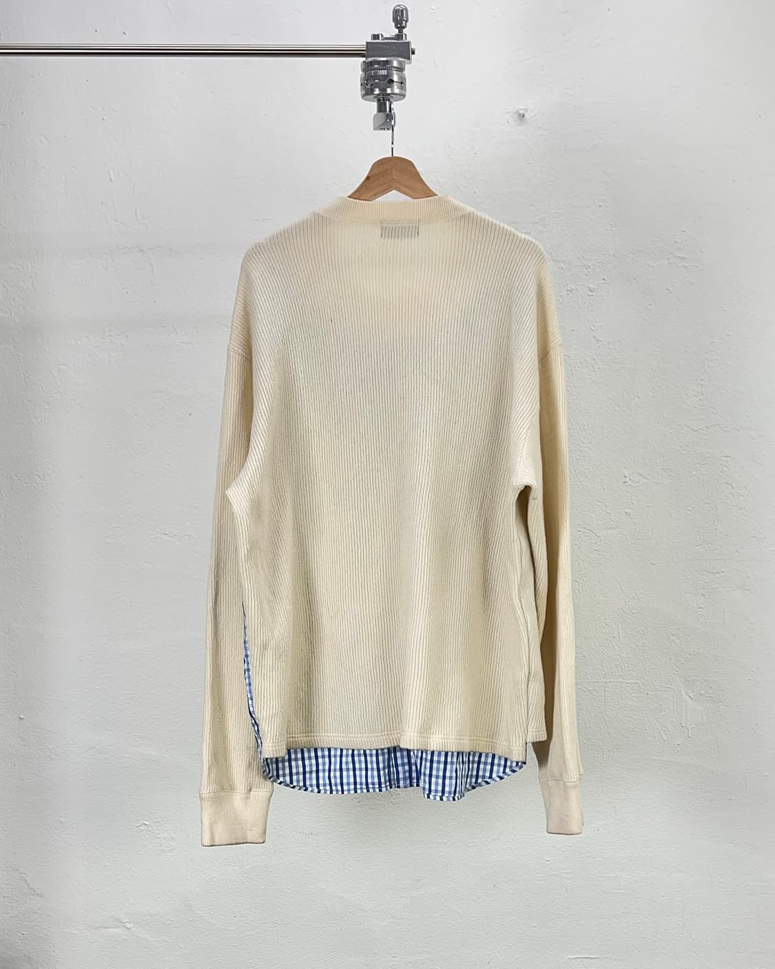 컬러 20aw 스트라이프 웹 믹스드 디켄 헤어리 니트 스웨터 상품이미지6