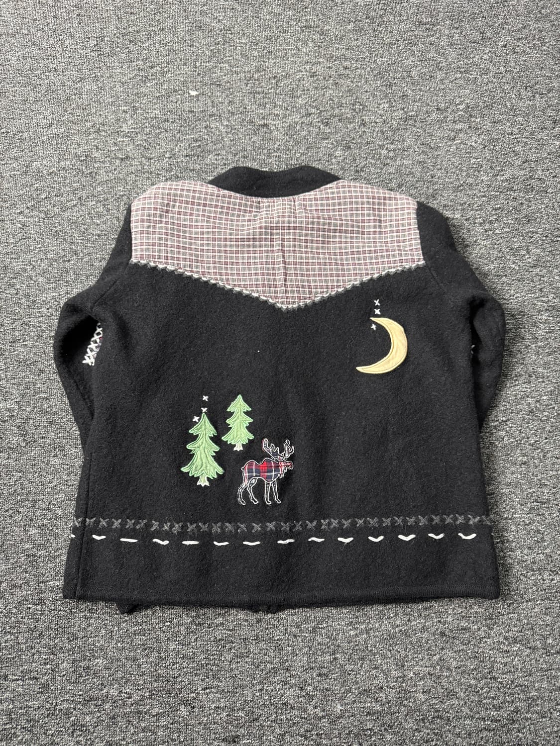 빈티지 패치워크 봄버 자켓 상품이미지6