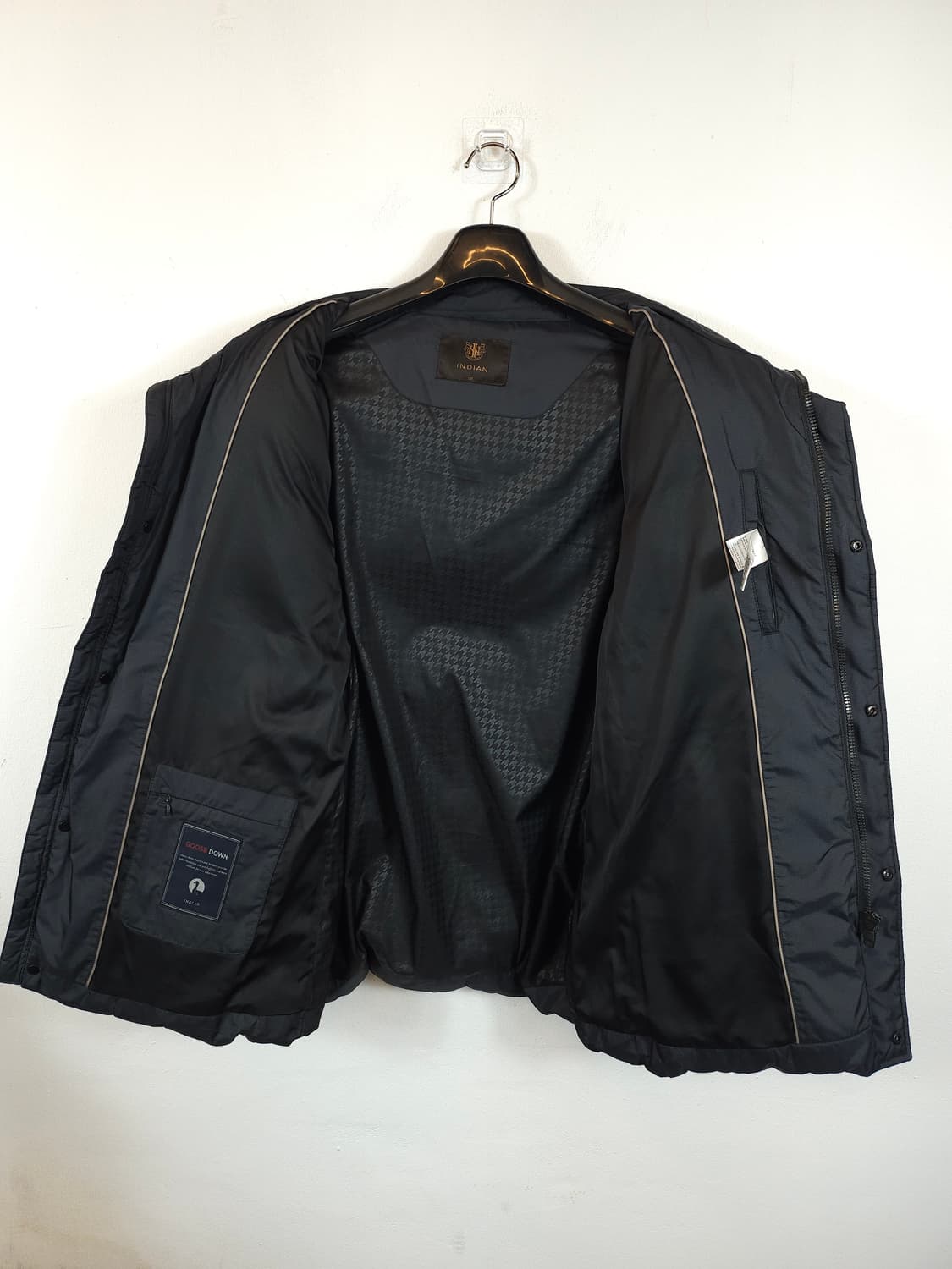 인디안 프리미엄 구스다운 패딩 블랙 105(XL) 새제품급 상품이미지7