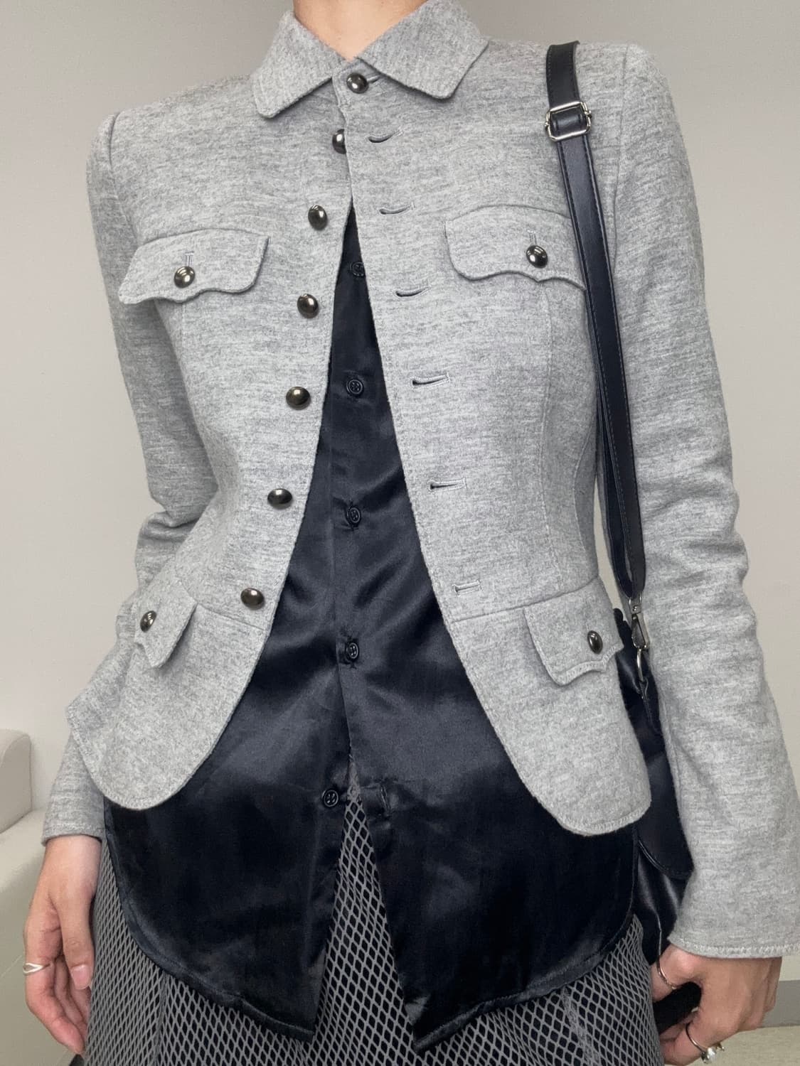 빈티지 그레이 울 자켓 상품이미지9