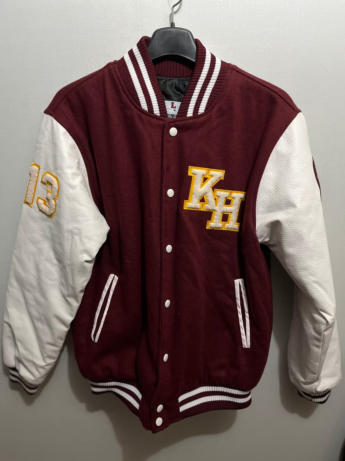 바시티 자켓 경희대 버건디 100 상품이미지1