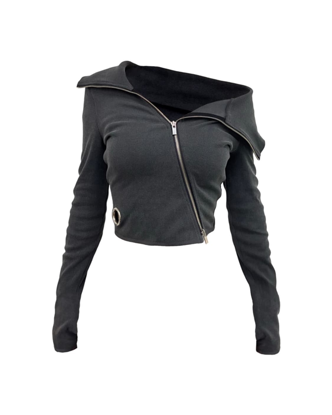 Kimyo unbal full zip top 키묘 언발 풀집 탑 상품이미지2