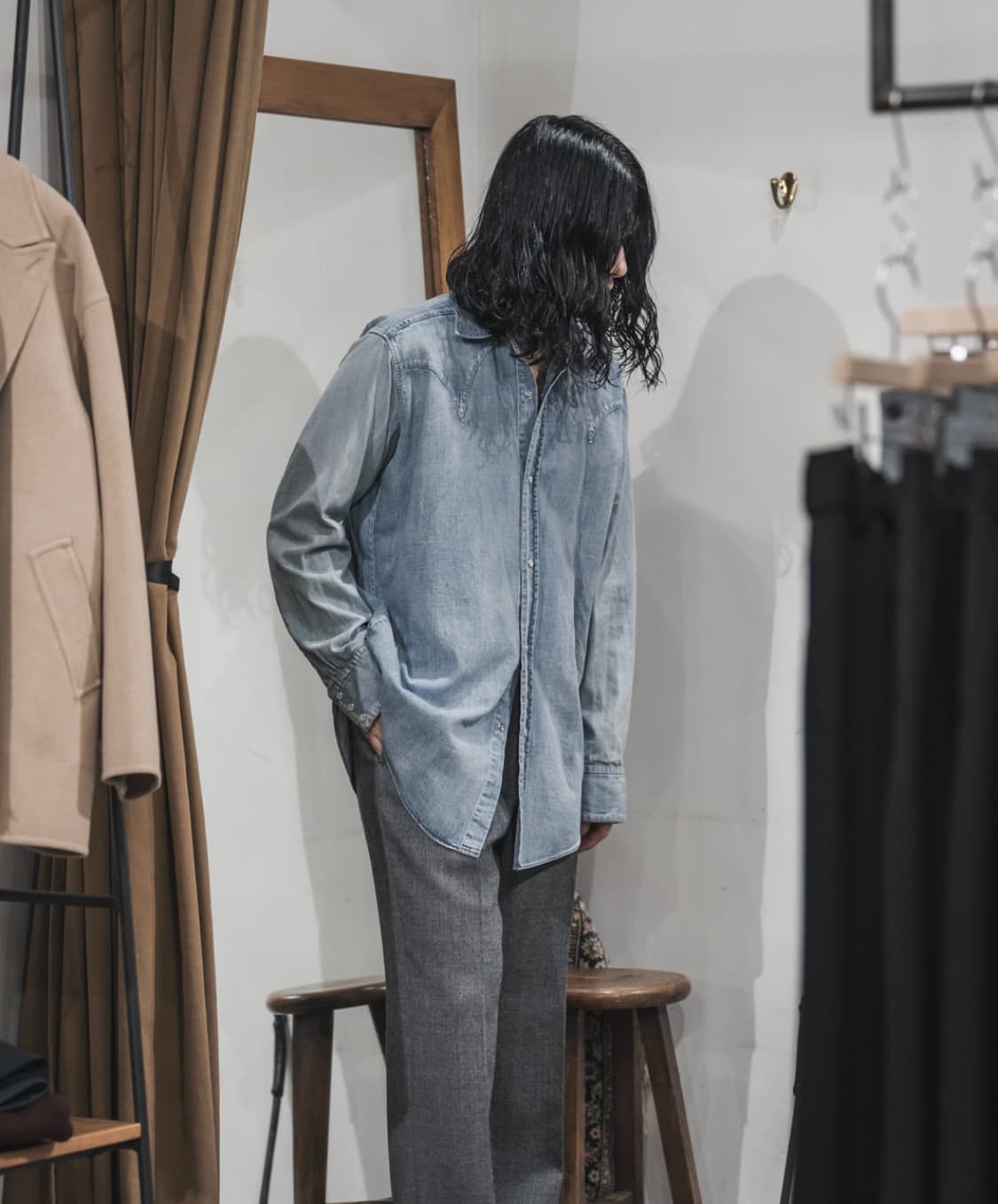 maatee & sons 데님 셔츠 상품이미지4