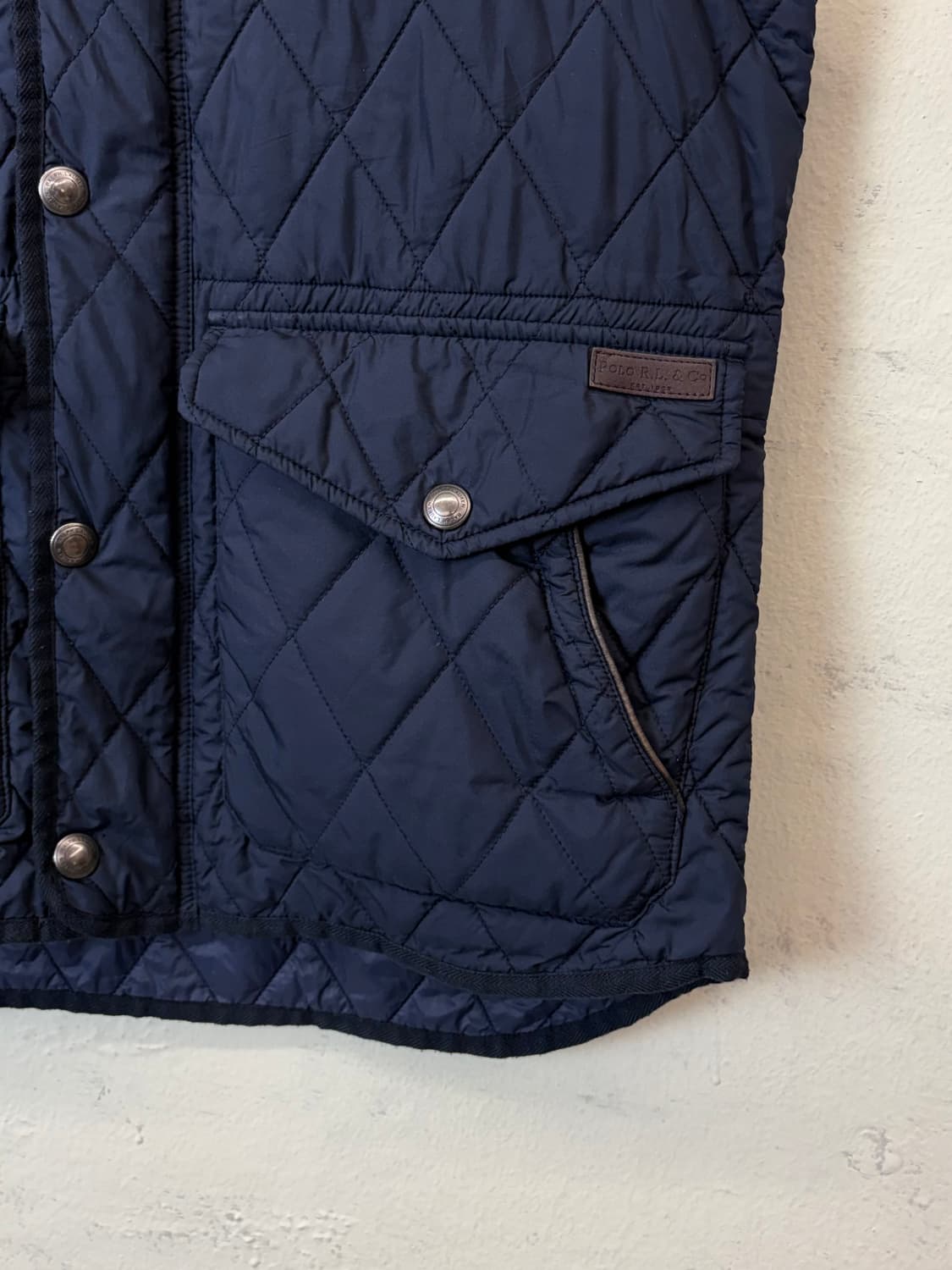 폴로랄프로렌 퀼팅 베스트 네이비 상품이미지3