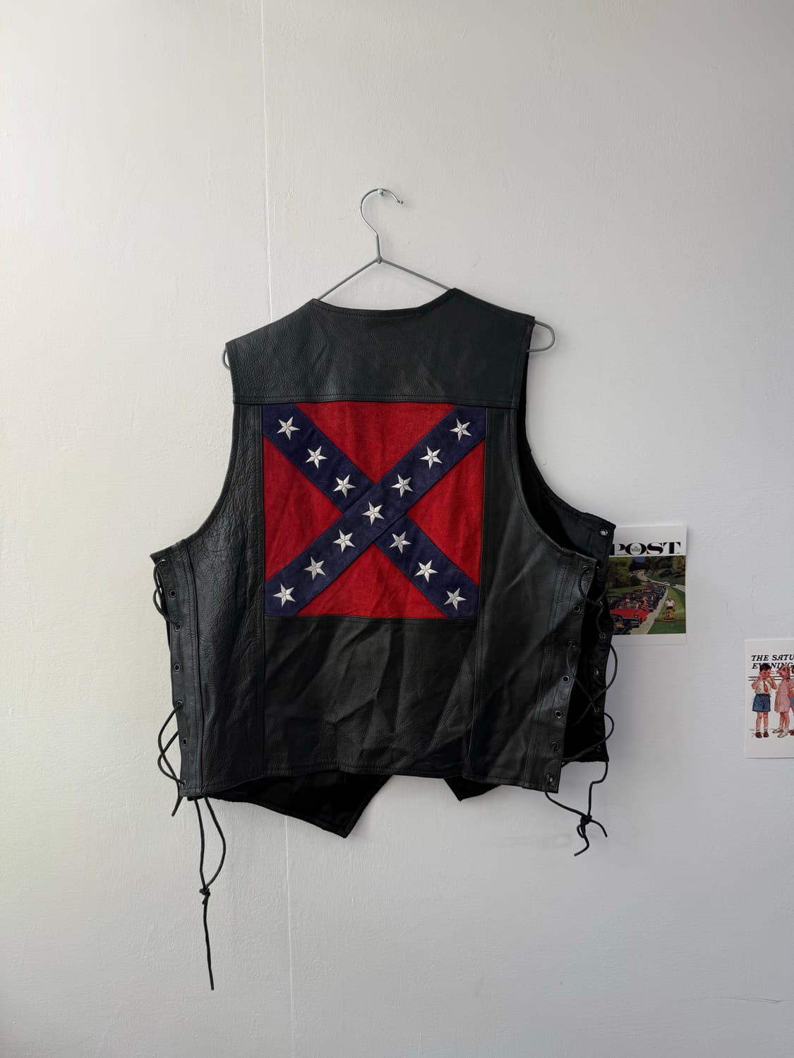 Usa leather vest 가죽 상품이미지1