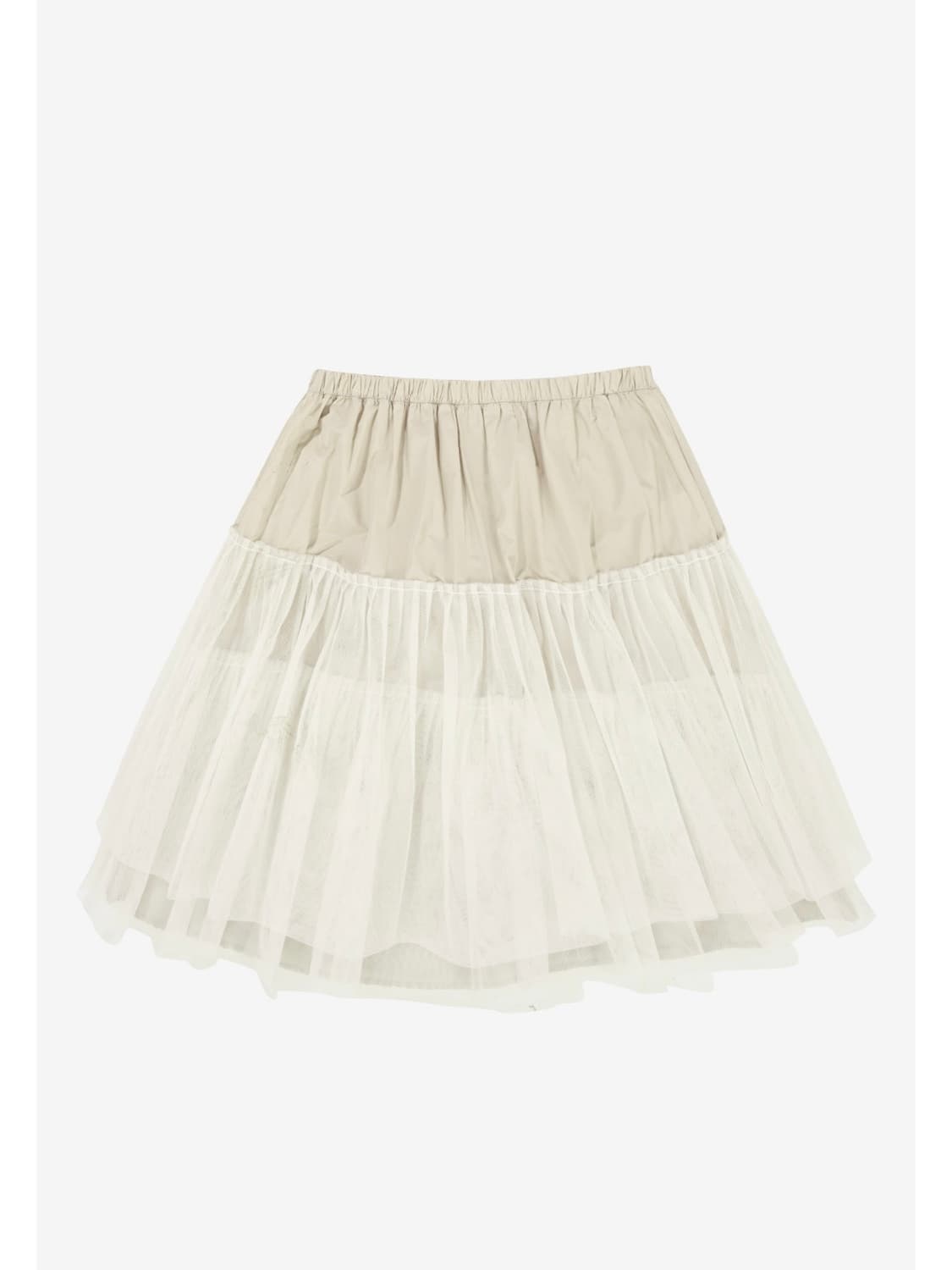 노컨텐츠 메쉬 플레어 스커트 상품이미지1