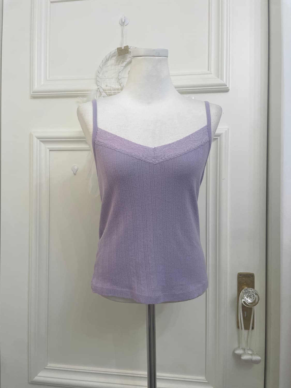 lavender crochet crop cardigan&lace poin 상품이미지6