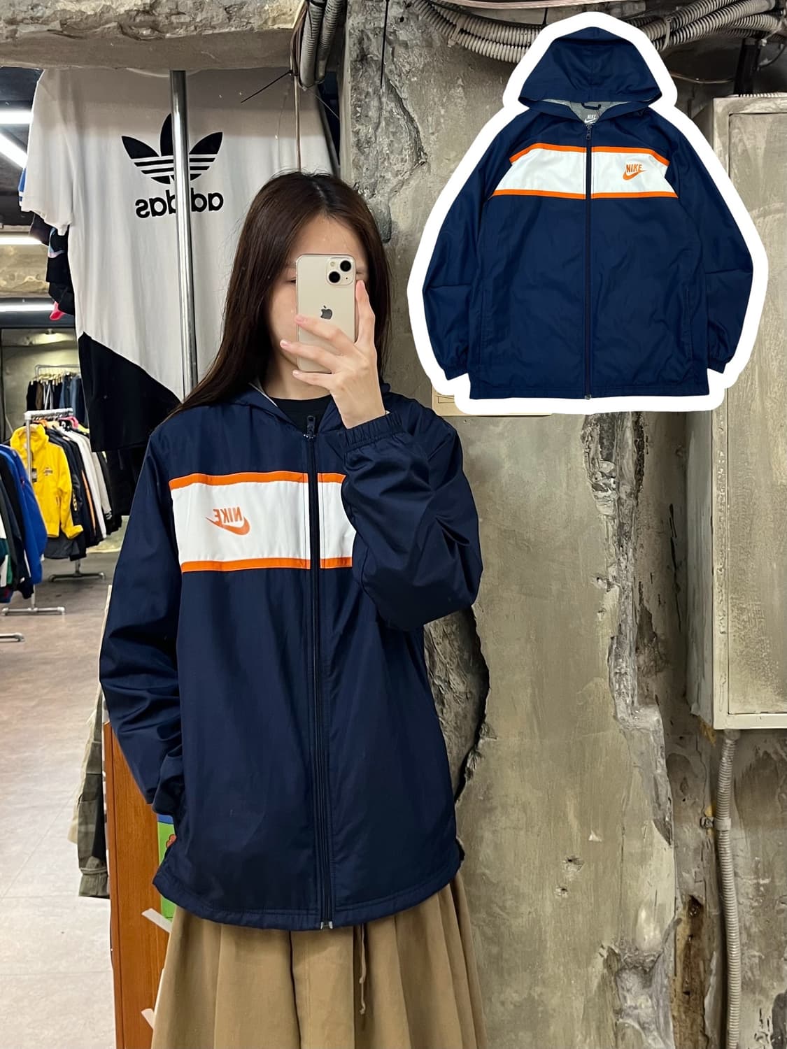 나이키 바람막이 네이비 XL #csz874 상품이미지1